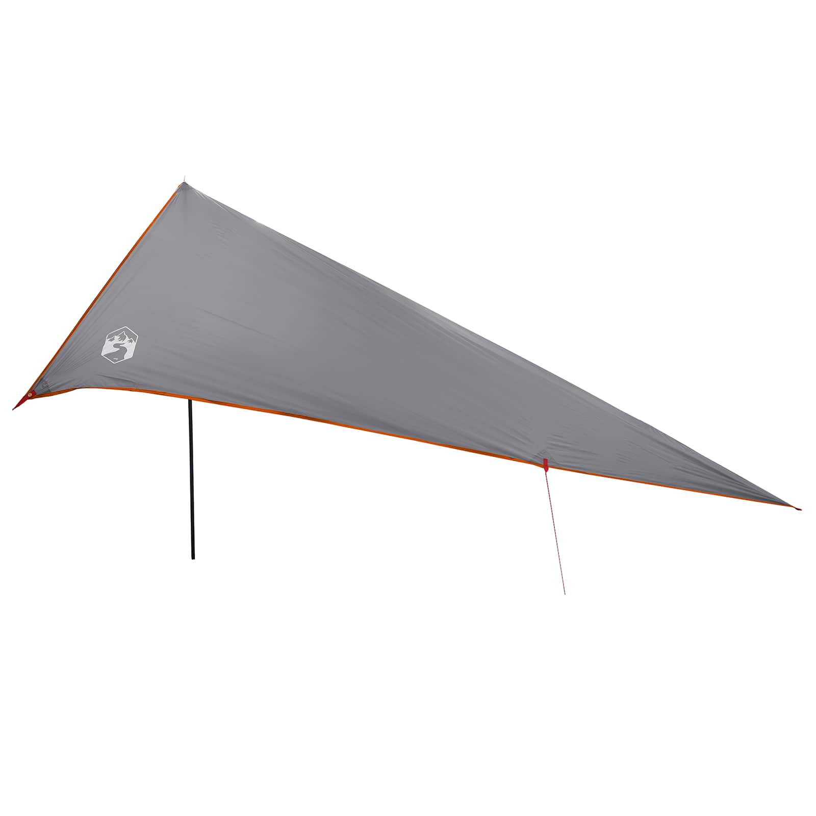 vidaXL Vehicle Awning with Roof Grey and Orange 518 x 580 x 215 cm