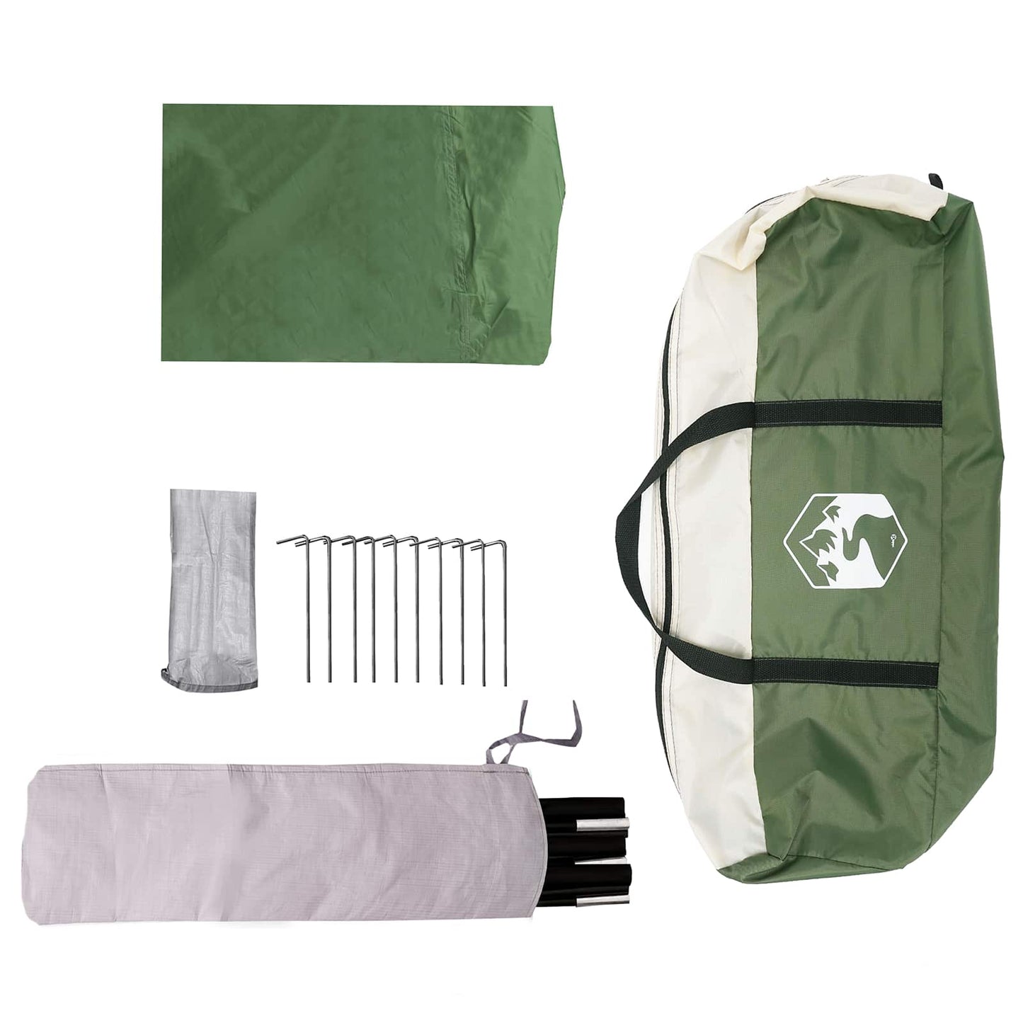 vidaXL Tailgate Awning Water-resistant 405 x 280 x 220 cm Green