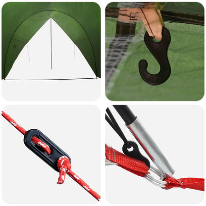 vidaXL Tailgate Awning Water-resistant 405 x 280 x 220 cm Green