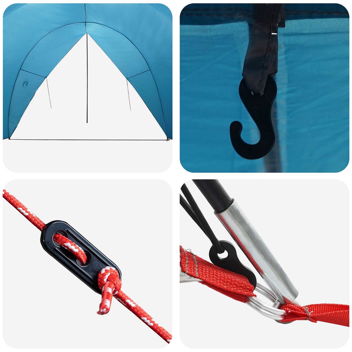 vidaXL Tailgate Awning Water-resistant 405 x 280 x 220 cm Blue