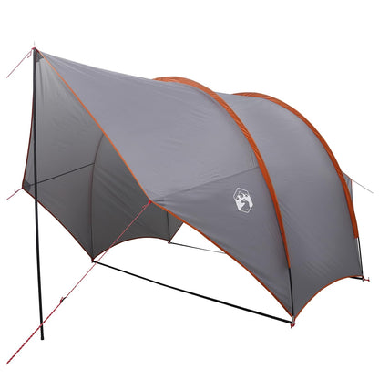vidaXL Tailgate Awning Water-resistant Grey and Orange - 405 x 280 x 220 cm