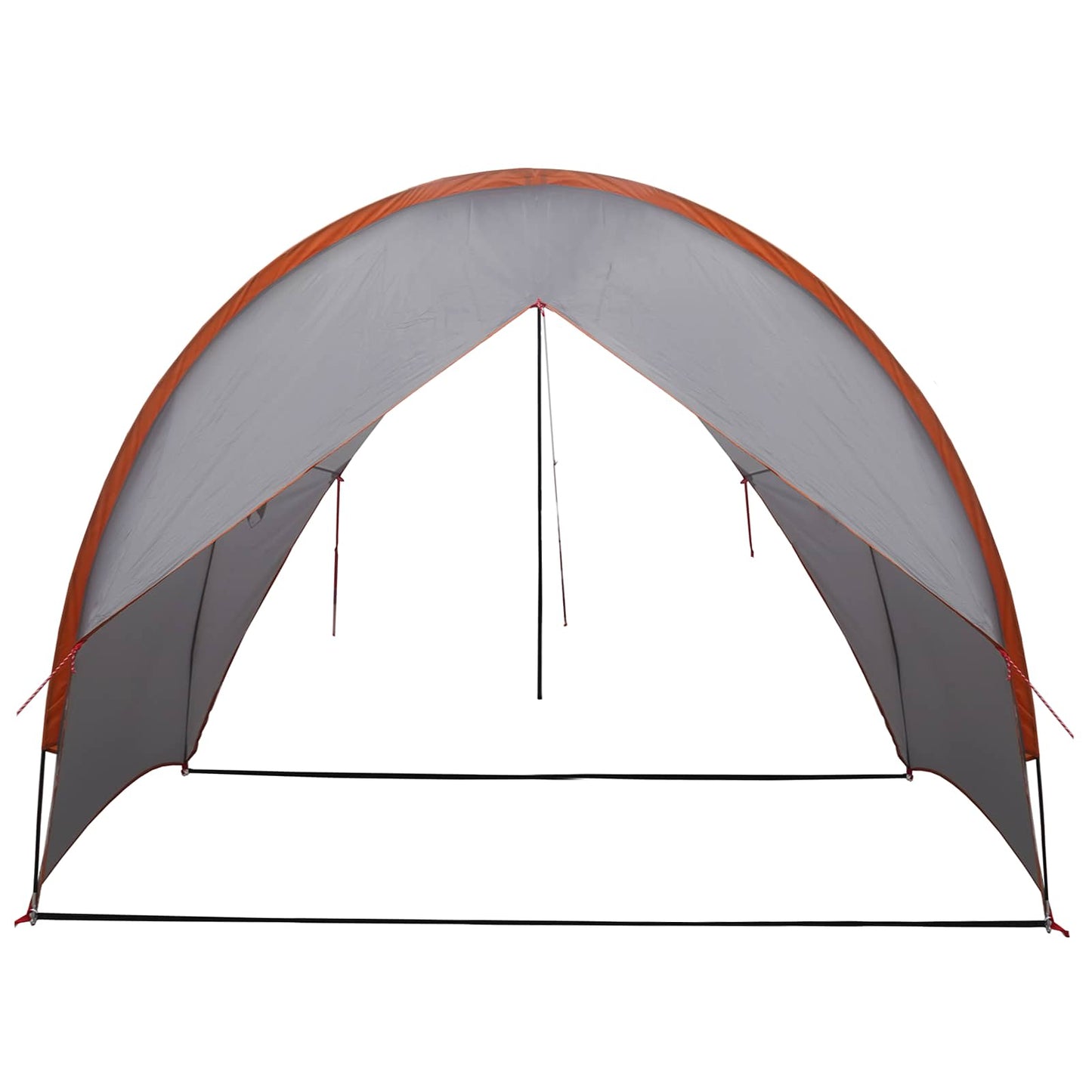 vidaXL Tailgate Awning Water-resistant Grey and Orange - 405 x 280 x 220 cm