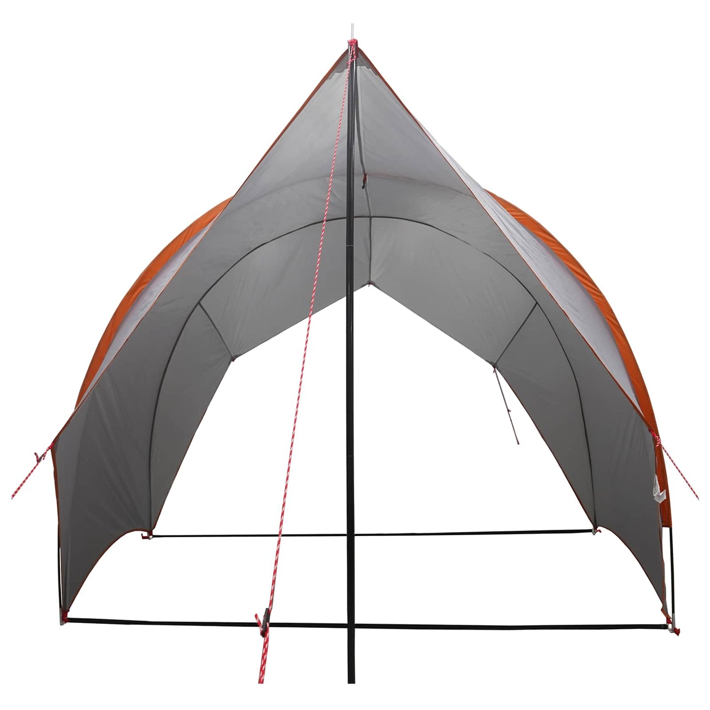 vidaXL Tailgate Awning Water-resistant Grey and Orange - 405 x 280 x 220 cm