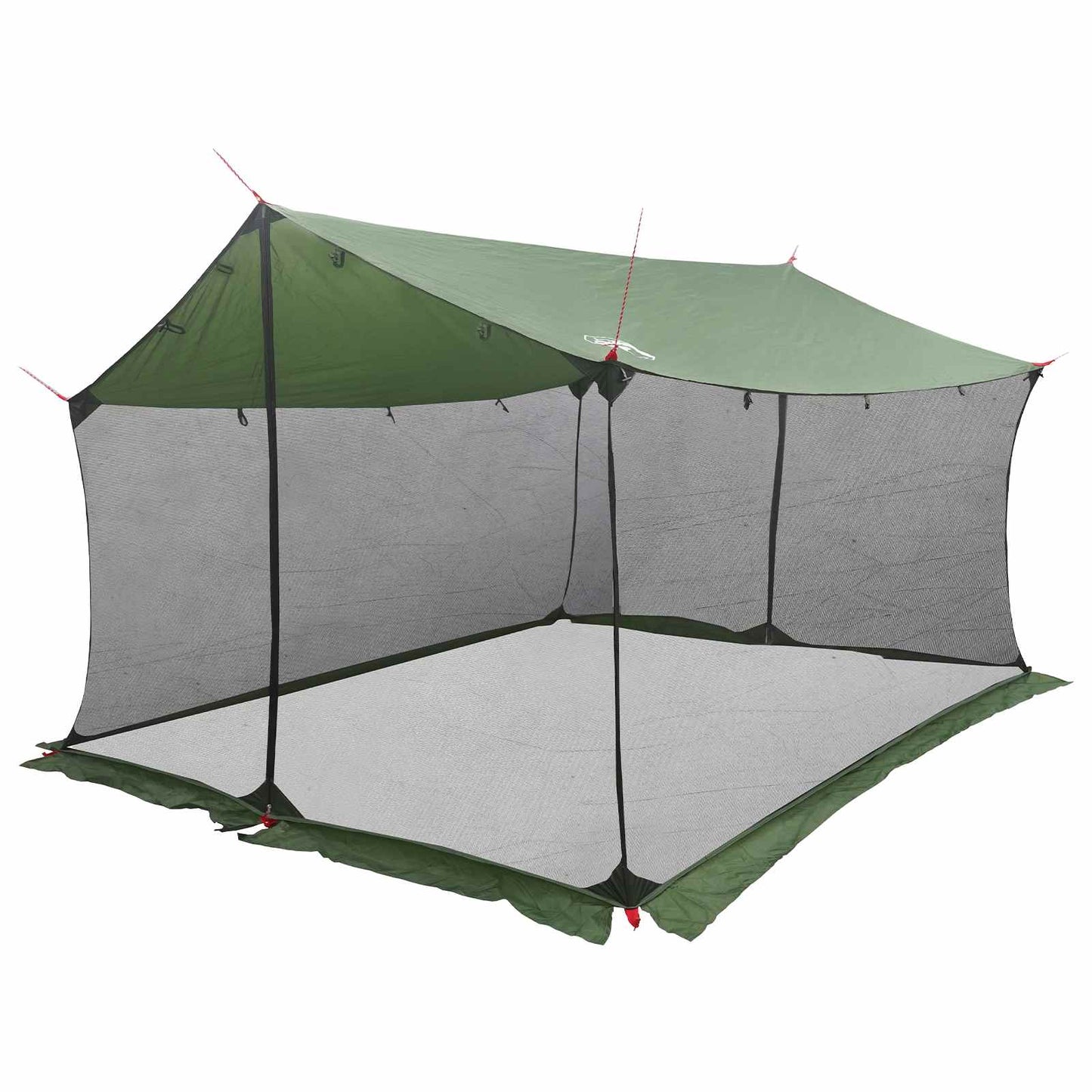vidaXL Camping Tarp with Mesh Walls 340 x 260 x 220 cm Green