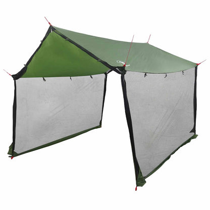 vidaXL Camping Tarp with Mesh Walls 340 x 260 x 220 cm Green