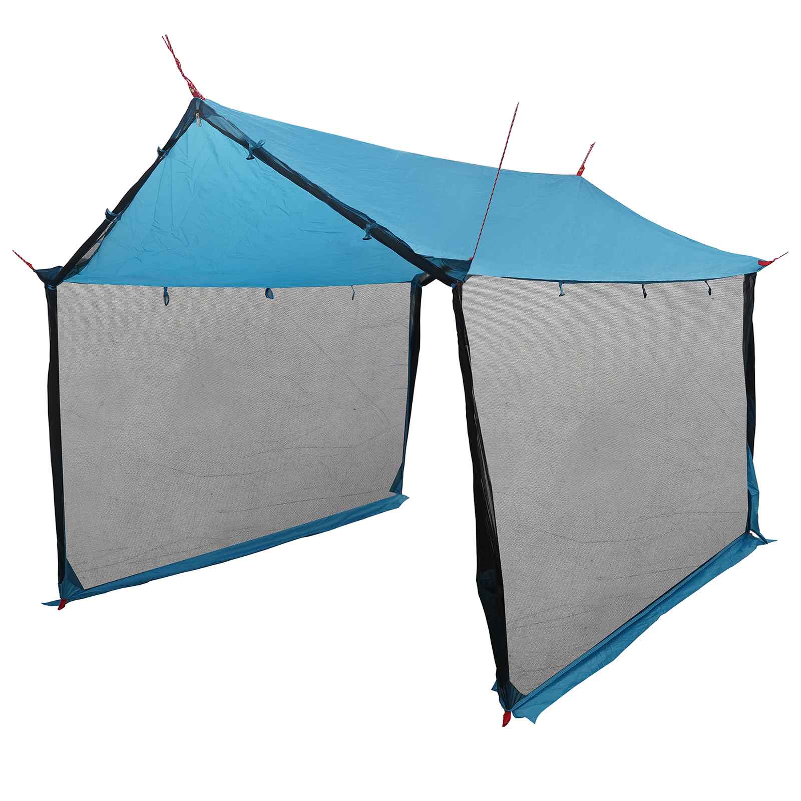 vidaXL Camping Tarp with Mesh Walls 340 x 260 x 220 cm Blue
