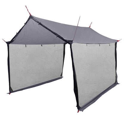 vidaXL Camping Tarp with Mesh Walls 340 x 260 x 220 cm Grey and Orange