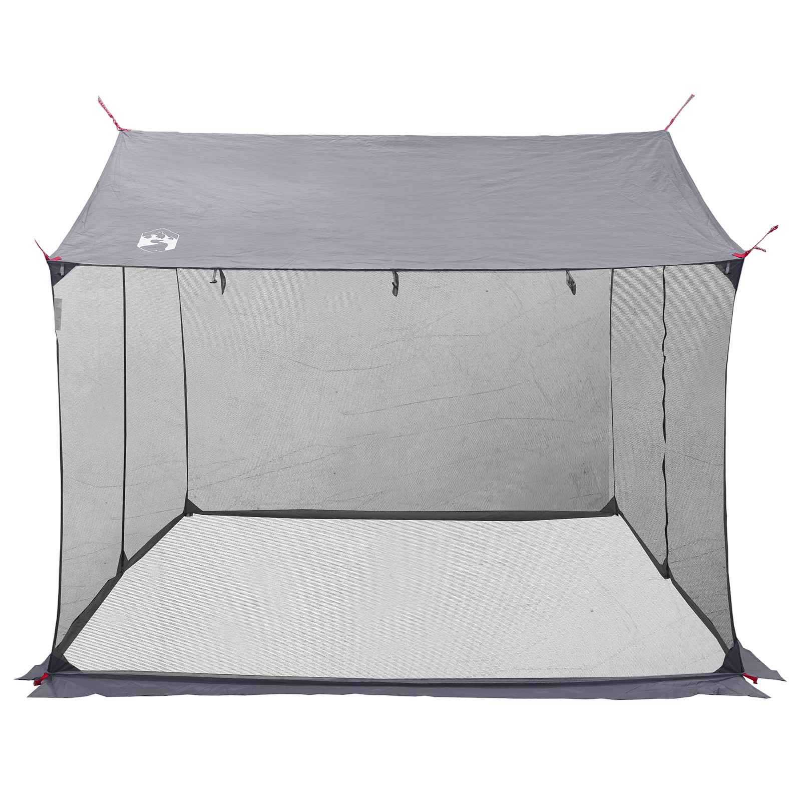 vidaXL Camping Tarp with Mesh Walls 340 x 260 x 220 cm Grey and Orange