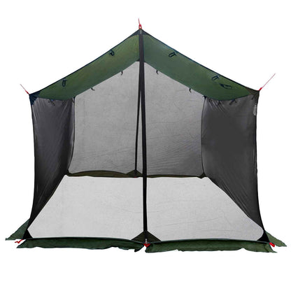 vidaXL Camping Tarp with Mesh Walls 340 x 260 x 220 cm Army Green
