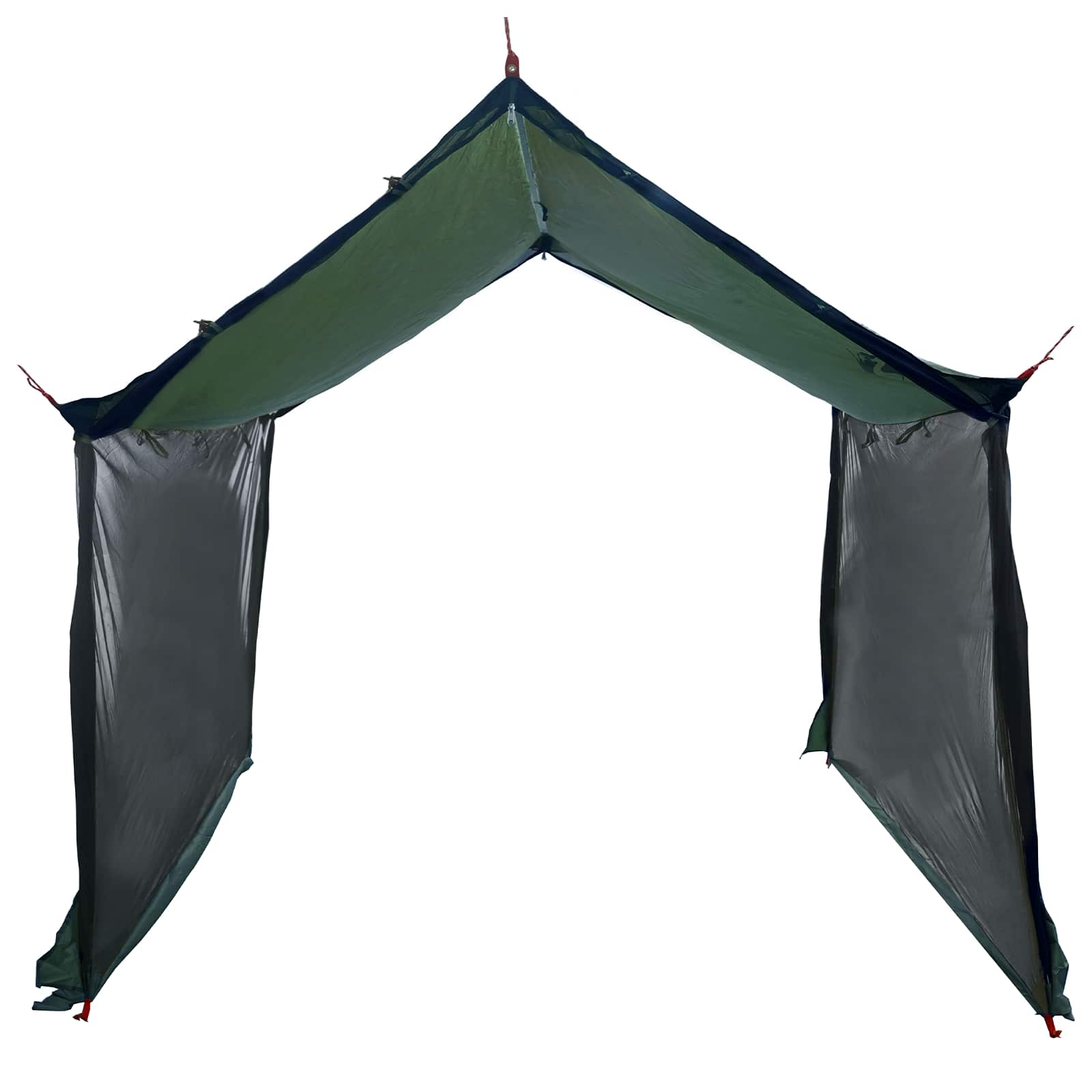 vidaXL Camping Tarp with Mesh Walls 340 x 260 x 220 cm Army Green