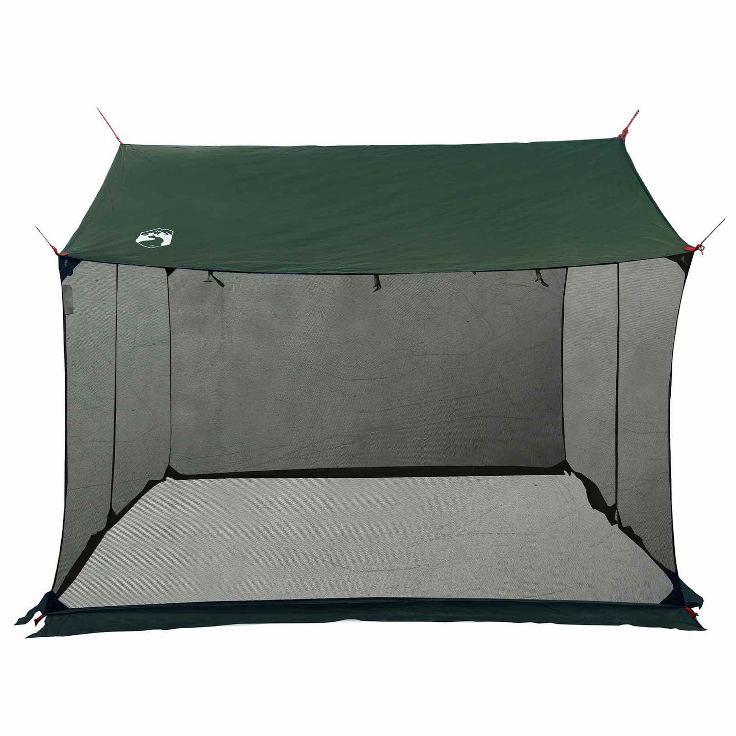 vidaXL Camping Tarp with Mesh Walls 340 x 260 x 220 cm Army Green