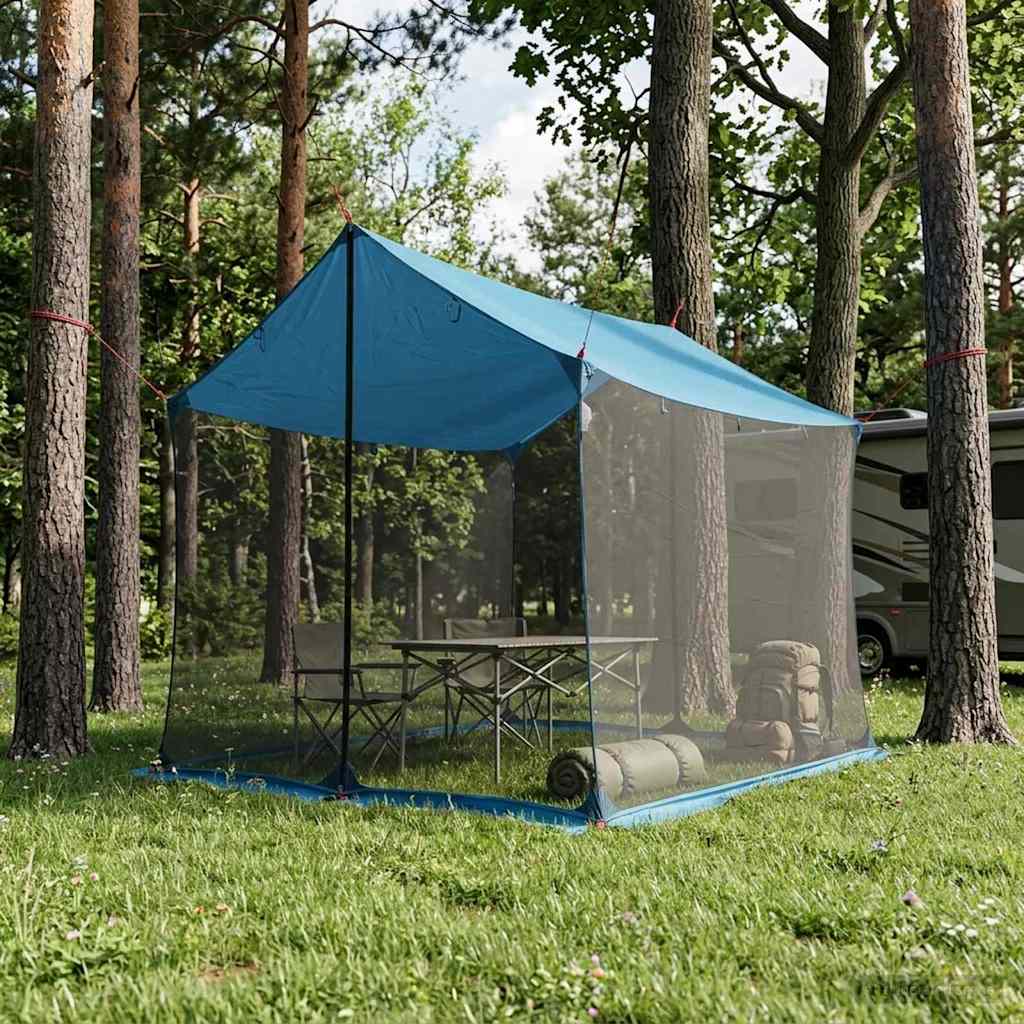 vidaXL Camping Tarp with Mesh Walls 270 x 210 x 210 cm Blue