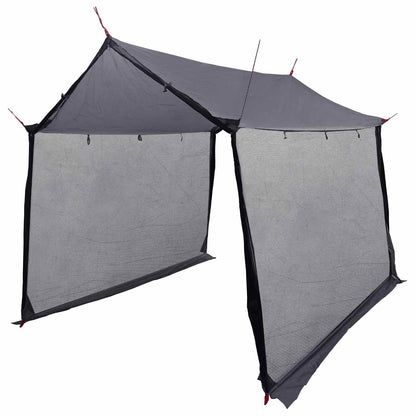 vidaXL Camping Tarp with Mesh Walls 270 x 210 x 210 cm Grey and Orange