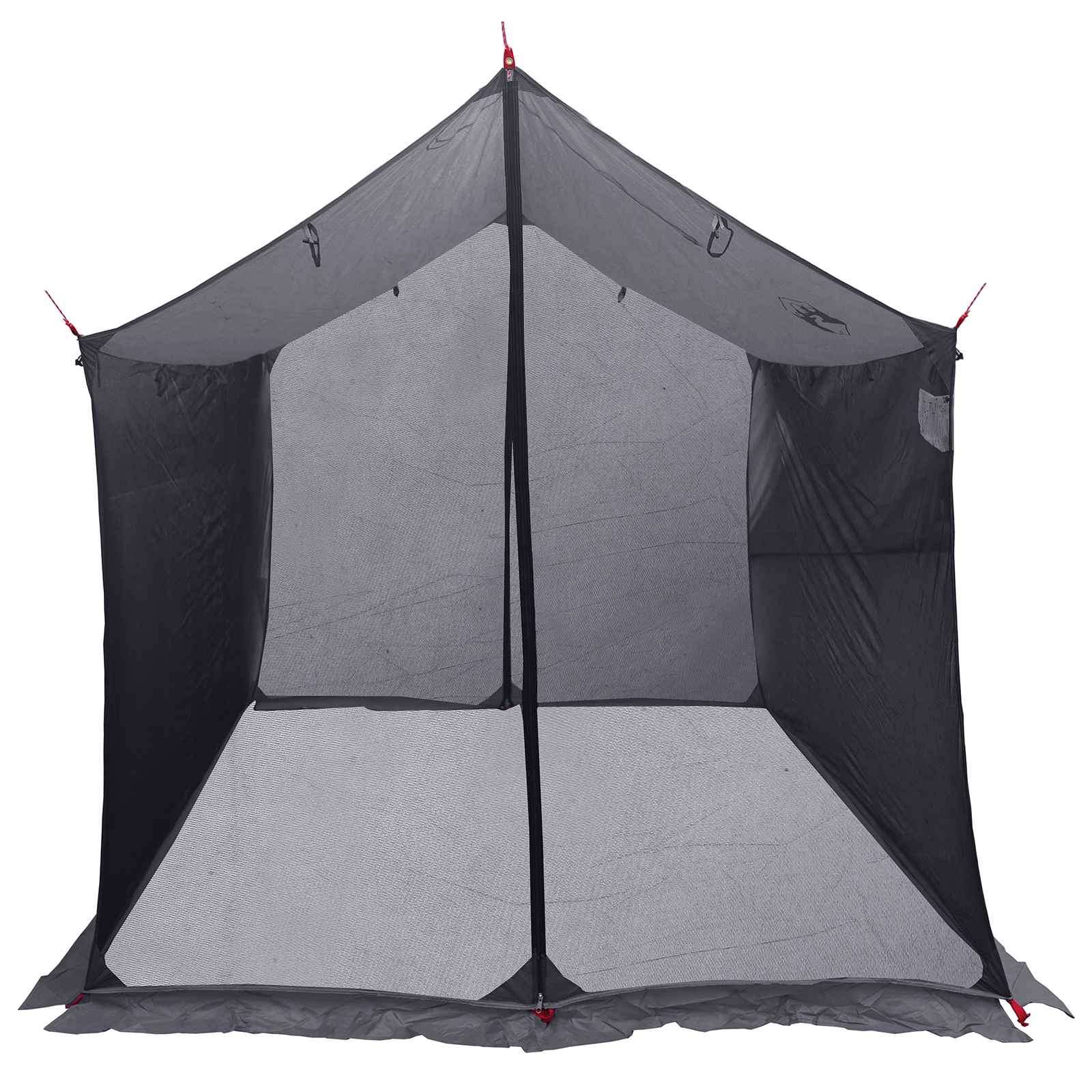 vidaXL Camping Tarp with Mesh Walls 270 x 210 x 210 cm Grey and Orange