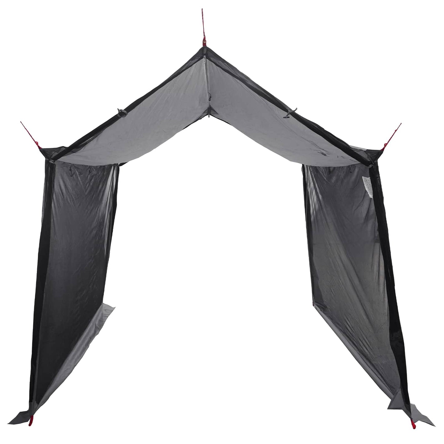 vidaXL Camping Tarp with Mesh Walls 270 x 210 x 210 cm Grey and Orange