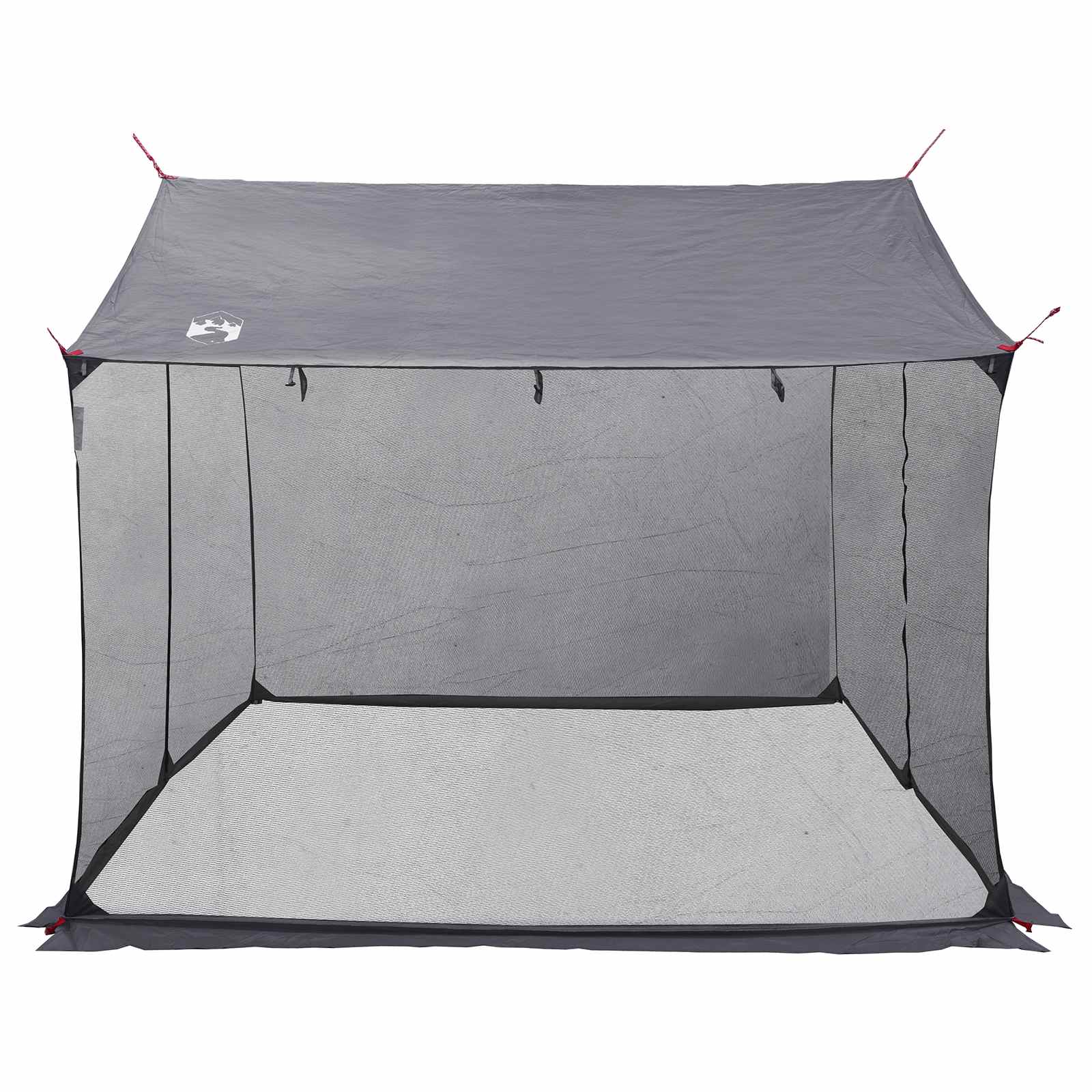 vidaXL Camping Tarp with Mesh Walls 270 x 210 x 210 cm Grey and Orange