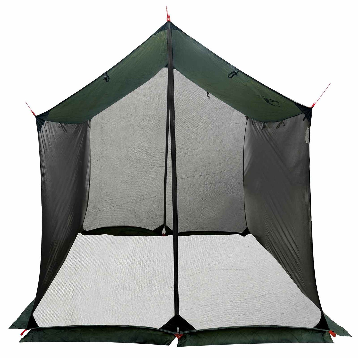 vidaXL Camping Tarp with Mesh Walls 270 x 210 x 210 cm Army Green