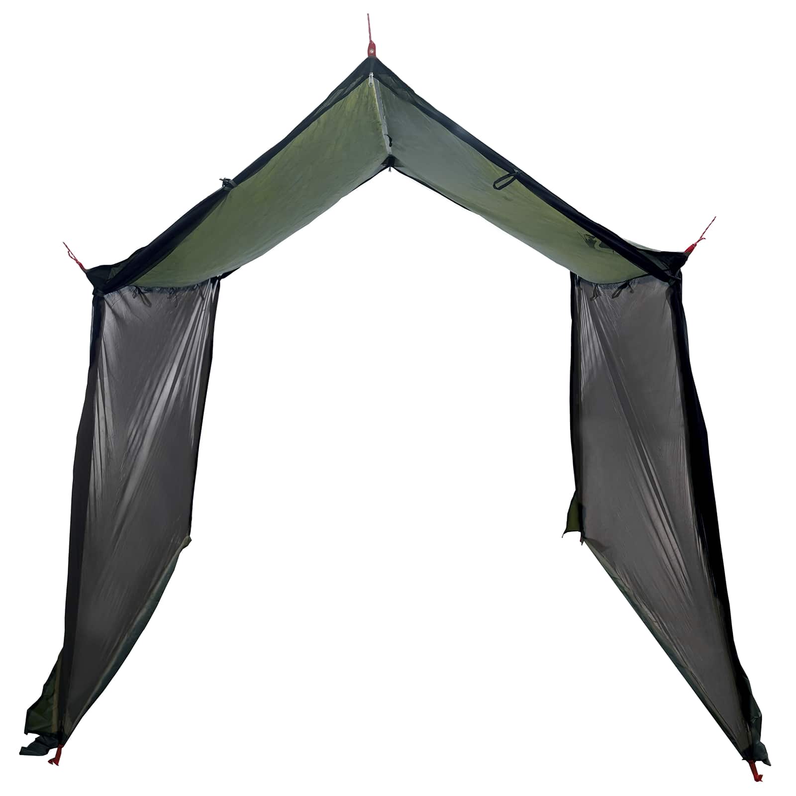 vidaXL Camping Tarp with Mesh Walls 270 x 210 x 210 cm Army Green