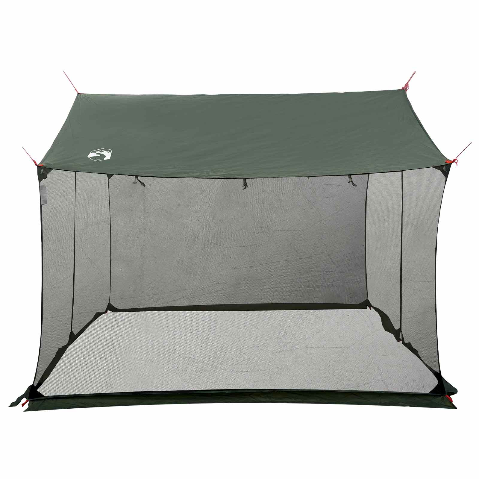vidaXL Camping Tarp with Mesh Walls 270 x 210 x 210 cm Army Green