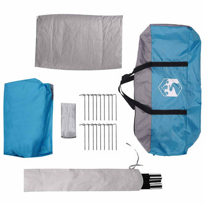 vidaXL Cabin Tent with Roof Blue 12-Person Polyester and Steel