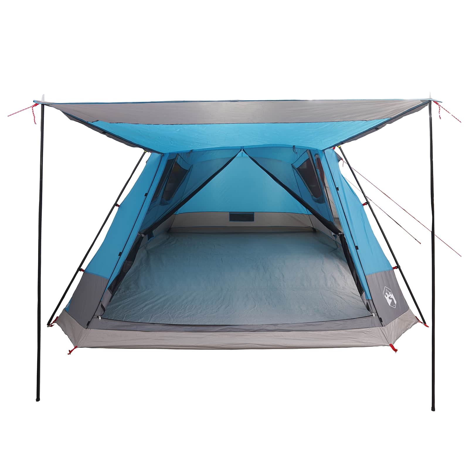 vidaXL Cabin Tent with Roof Blue 12-Person Polyester and Steel