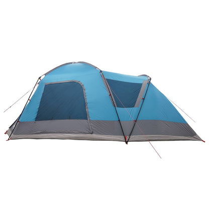 vidaXL Cabin Tent with Roof Blue 12-Person Polyester and Steel
