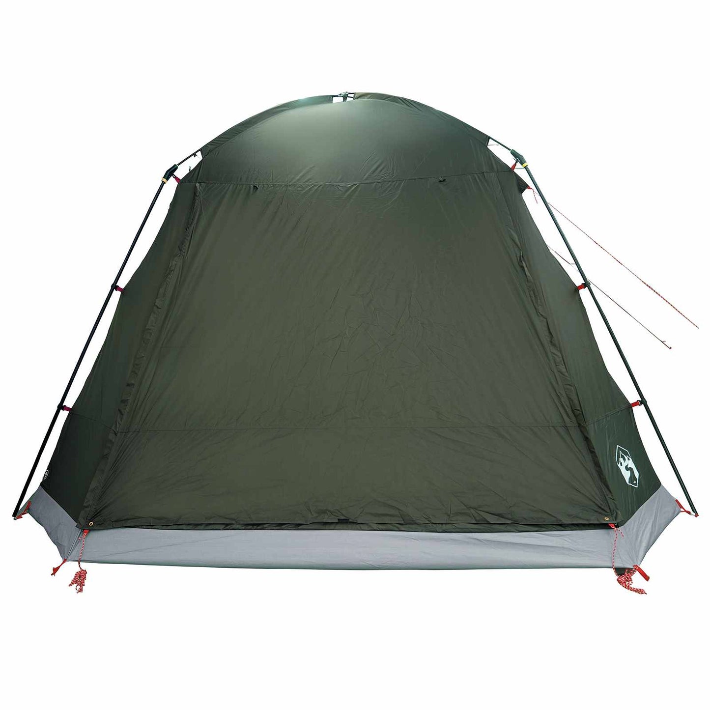 vidaXL Cabin Tent with Roof Army green 12-Person Polyester and Steel