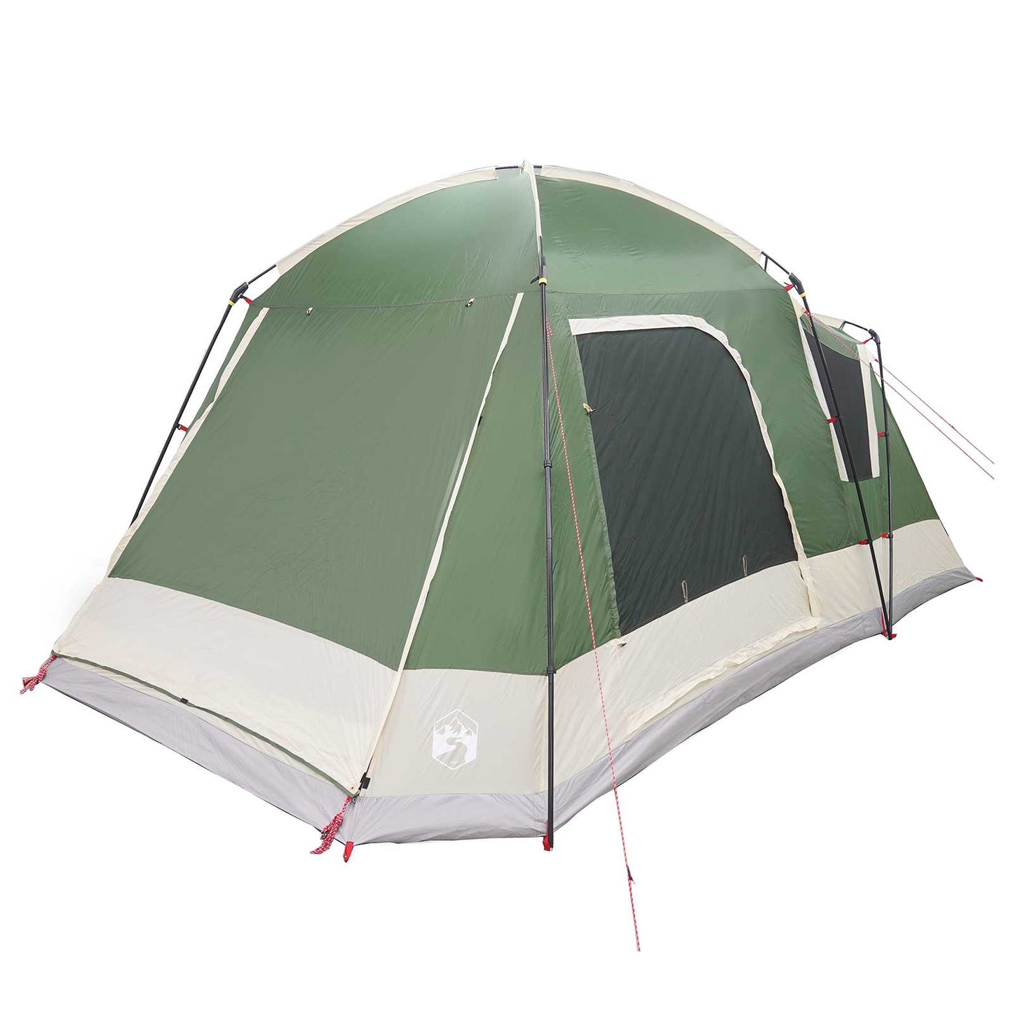 vidaXL Cabin Tent with Roof Green 8-Person Polyester and Steel