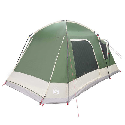 vidaXL Cabin Tent with Roof Green 8-Person Polyester and Steel