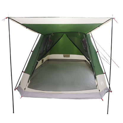 vidaXL Cabin Tent with Roof Green 8-Person Polyester and Steel
