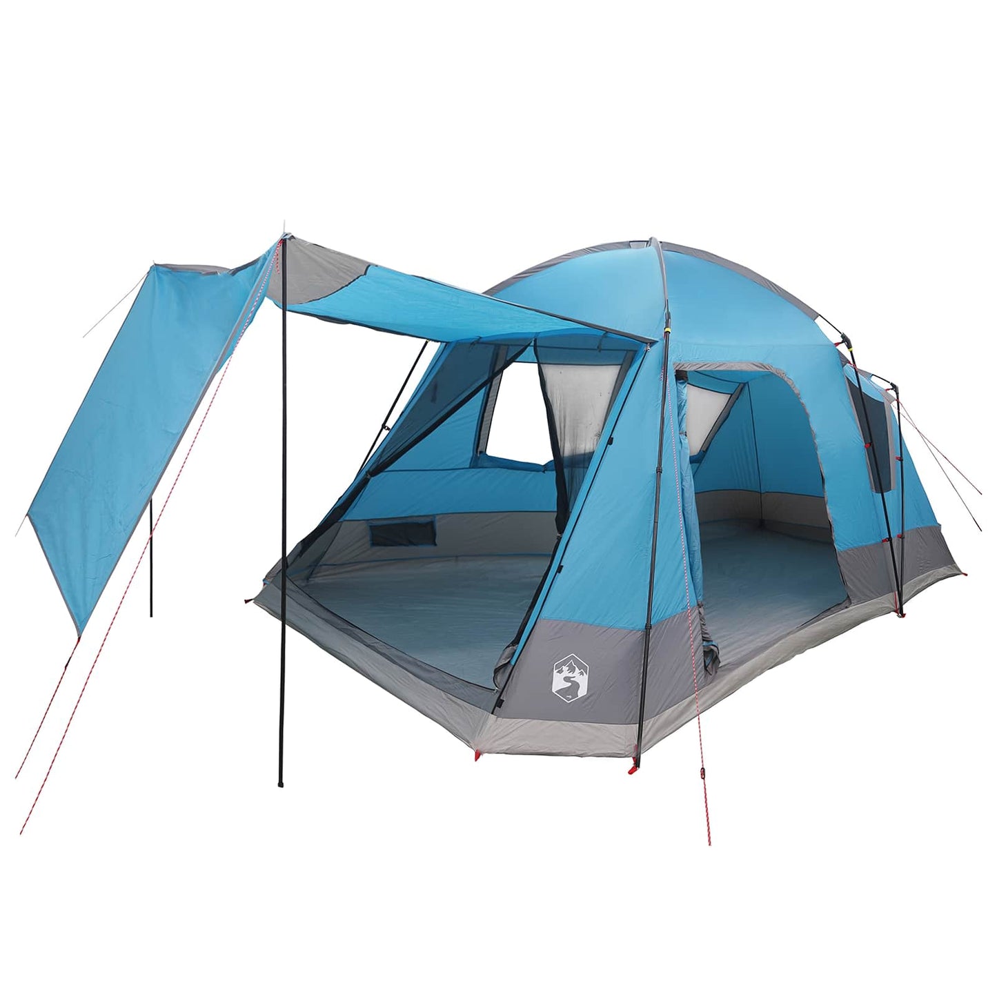 vidaXL Cabin Tent with Roof Blue 8-Person Polyester and Steel