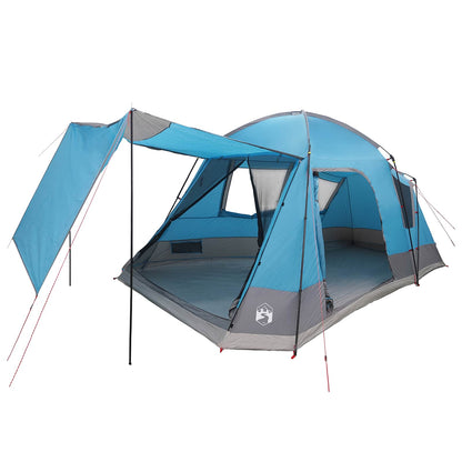 vidaXL Cabin Tent with Roof Blue 8-Person Polyester and Steel