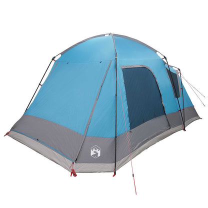 vidaXL Cabin Tent with Roof Blue 8-Person Polyester and Steel