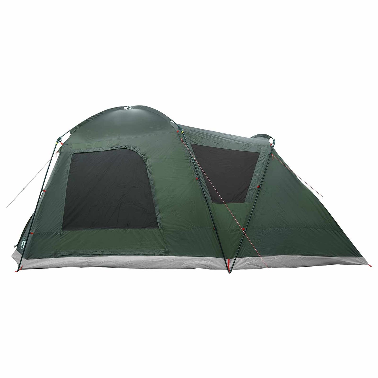 vidaXL Cabin Tent with Roof Army green 8-Person Polyester and Steel