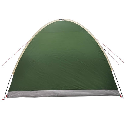 vidaXL Cabin Tent with Roof Green 4-Person Polyester and Steel