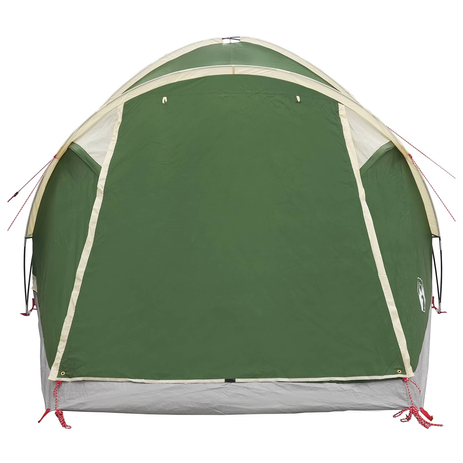 vidaXL Cabin Tent with Roof Green 4-Person Polyester and Steel