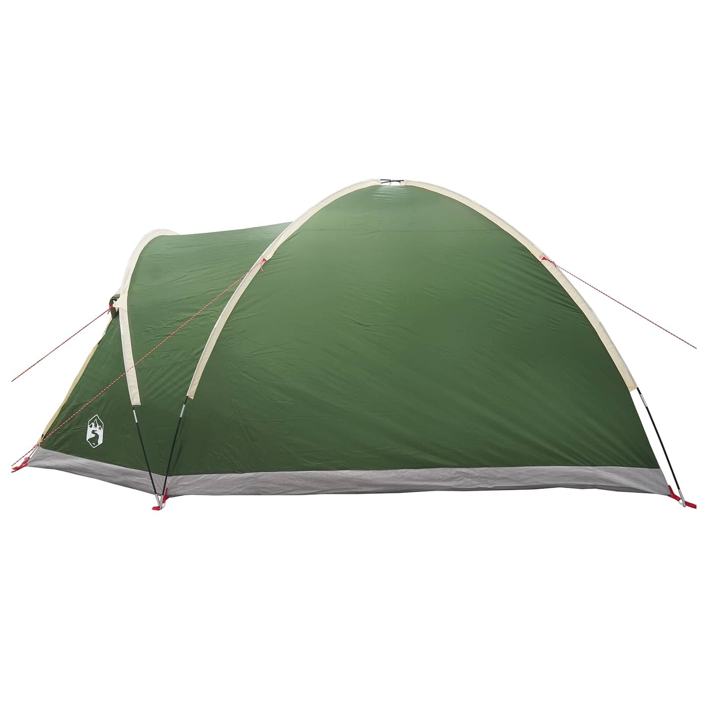 vidaXL Cabin Tent with Roof Green 4-Person Polyester and Steel