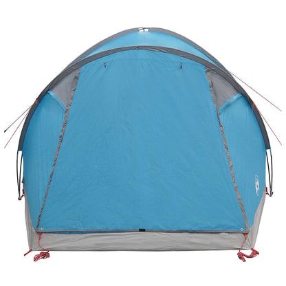 vidaXL Cabin Tent with Roof Blue 4-Person Polyester and Steel