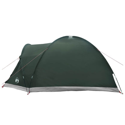 vidaXL Cabin Tent with Roof Army green 4-Person Polyester and Steel