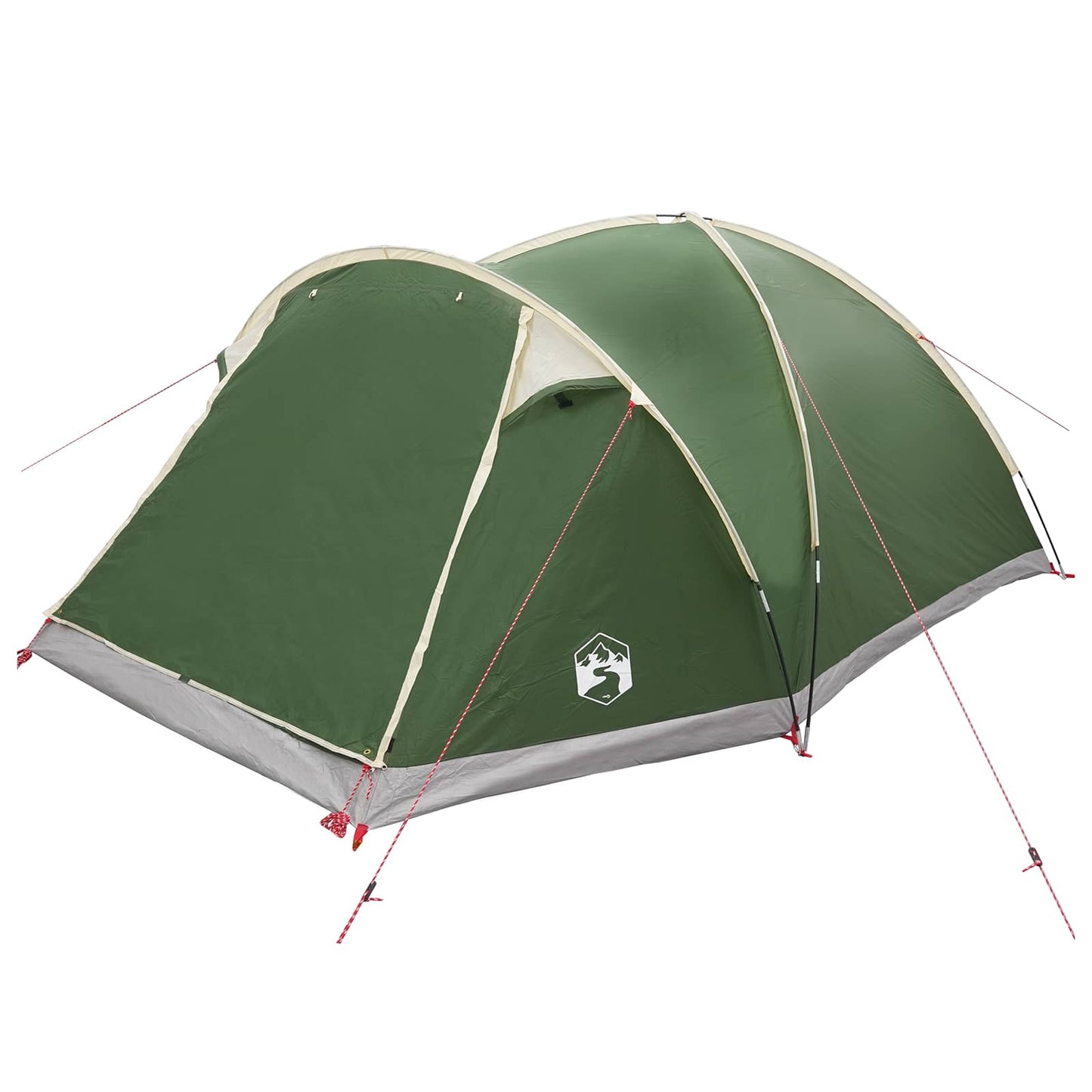 vidaXL Cabin Tent with Roof Green 6-Person Polyester and Steel