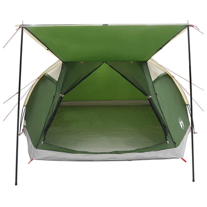 vidaXL Cabin Tent with Roof Green 6-Person Polyester and Steel