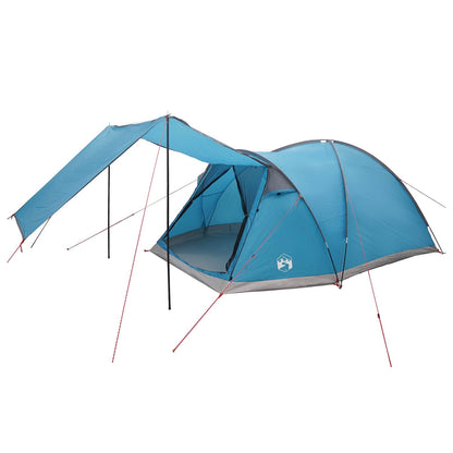 vidaXL Cabin Tent with Roof Blue 6-Person Polyester and Steel