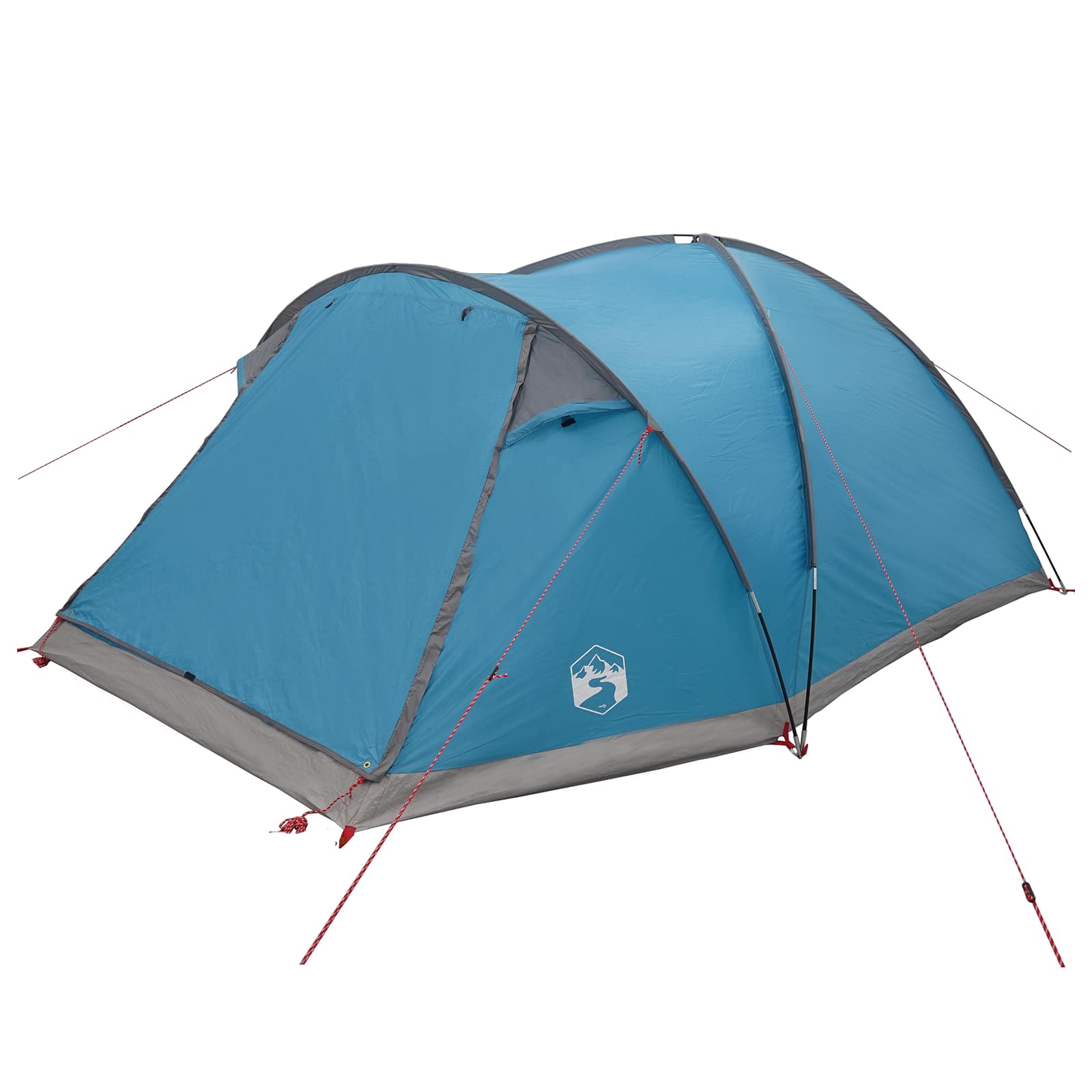 vidaXL Cabin Tent with Roof Blue 6-Person Polyester and Steel