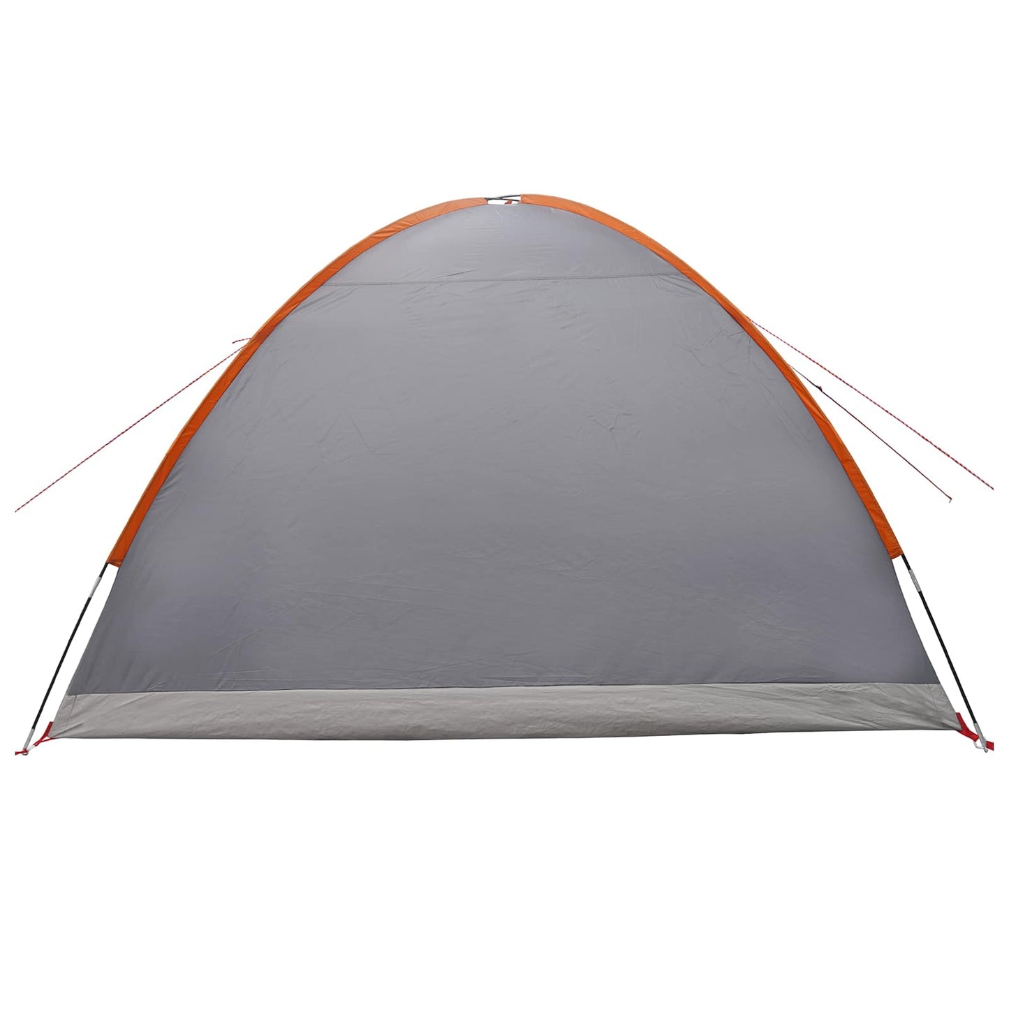 vidaXL Cabin Tent Grey and Orange 6-Person Polyester and Steel