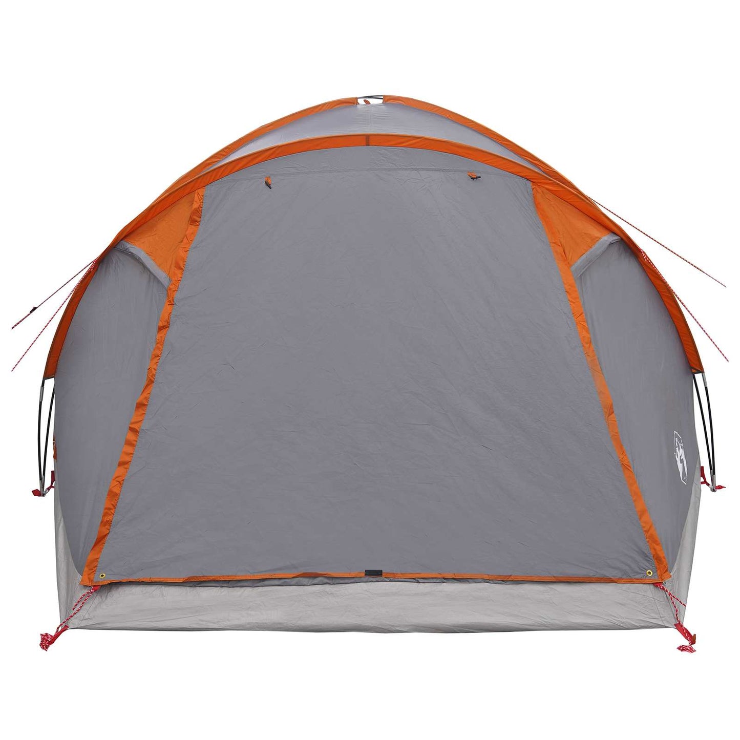 vidaXL Cabin Tent Grey and Orange 6-Person Polyester and Steel