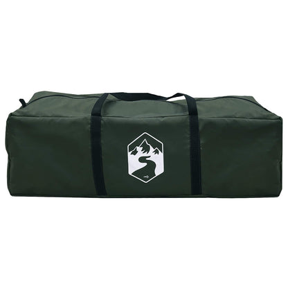 vidaXL Cabin Tent with Roof Army green 6-Person Polyester and Steel