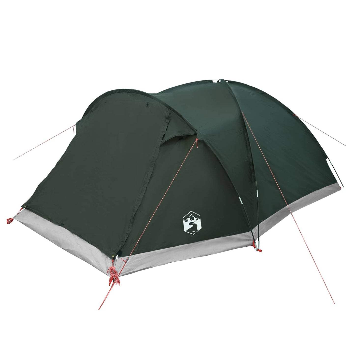 vidaXL Cabin Tent with Roof Army green 6-Person Polyester and Steel