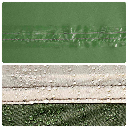vidaXL Cabin Tent with Roof Green 8-Person Polyester and Steel - 40890