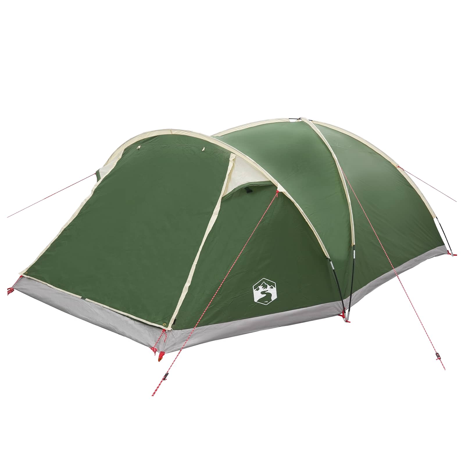 vidaXL Cabin Tent with Roof Green 8-Person Polyester and Steel - 40890