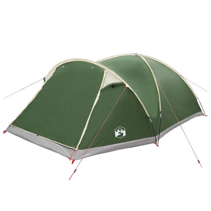 vidaXL Cabin Tent with Roof Green 8-Person Polyester and Steel - 40890